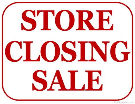 Carrara Store closing down