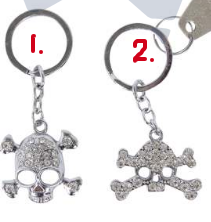 Day of the Dead Candy Skull Keyring