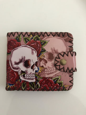 Skulls & Living Roses Rockabilly Wallet