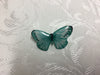 Mint Butterfly Glass Resin Brooch