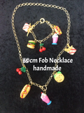 Charm  Retro  Fob Belcher 65cm Necklace - Wicked Rockabilly & Gifts