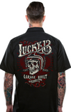 Skull Built Mens Work Shirt - Wicked Rockabilly & Gifts - 1