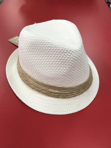 Fedora Grey with fine Red instripe check