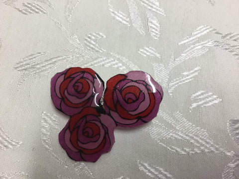 Rose Brooch - Red, Yellow or Black