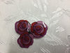 Triple small rose Glass Resin Brooch