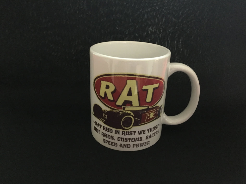 Rat Hot Rod Ceramic Mug