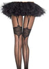 Music Legs Faux Thigh Hi Lace Top with Garter Panty Hose  ML7049