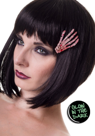 Skeleton Hand Hair Clip - Wicked Rockabilly & Gifts - 3