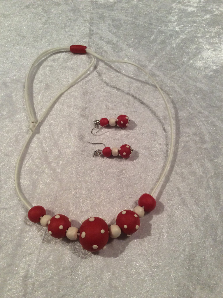 Polka dot Necklace / Earring Set - Wicked Rockabilly & Gifts - 3