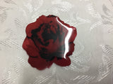 Rose Glass Resin Brooch
