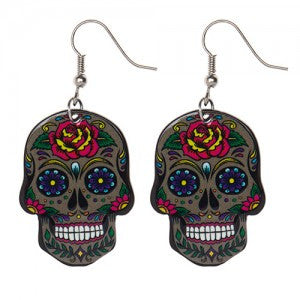 Sugar Skulls Earrings - two colour options
